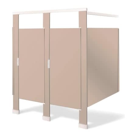Bradley Bradley Bradmar Solid Plastic 72" Wide Complete 2 In-Corner Compartments, Beige - IC23660-S202 IC23660-S202